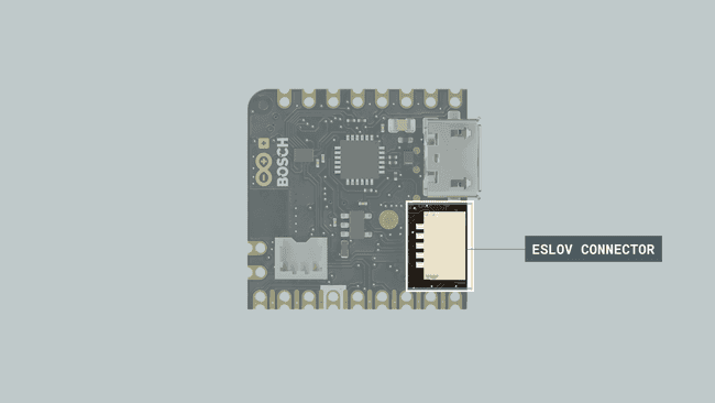 The ESLOV Connector is located next to the USB port