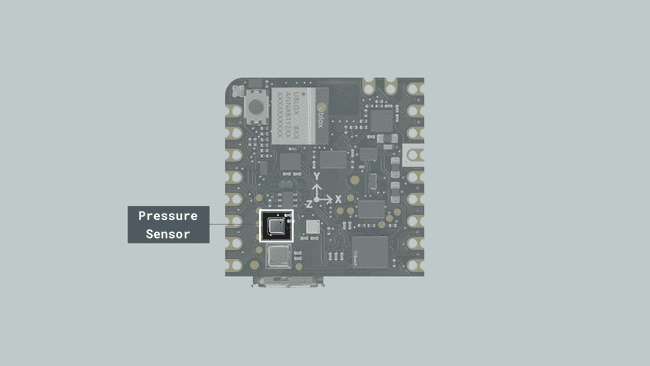 Nicla Sense ME onboard barometric pressure sensor