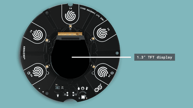 The MKR IoT Carrier Rev2's display