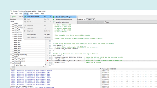 Start debugging in Ozone