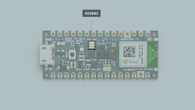 The HS3003 temperature and humidity sensor