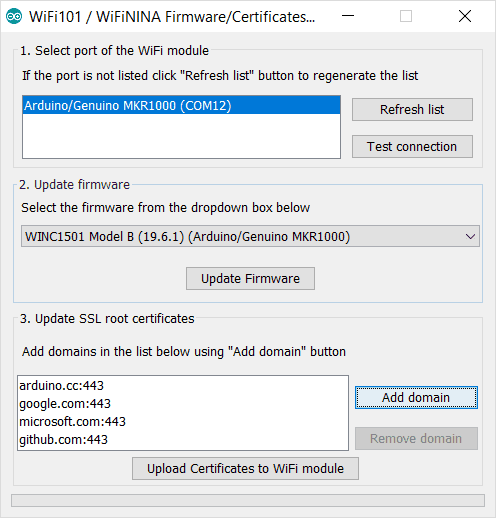 Adding SSL root certificates.