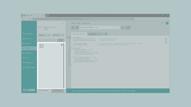 Serial Monitor output.