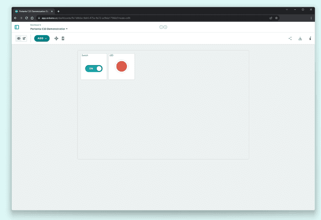 Arduino Cloud Dashboard setup