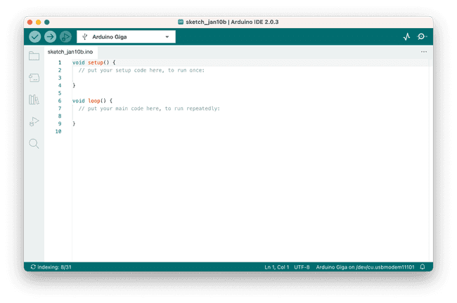 The Arduino IDE.