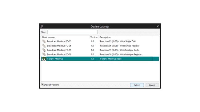 Device Catalog Configuration